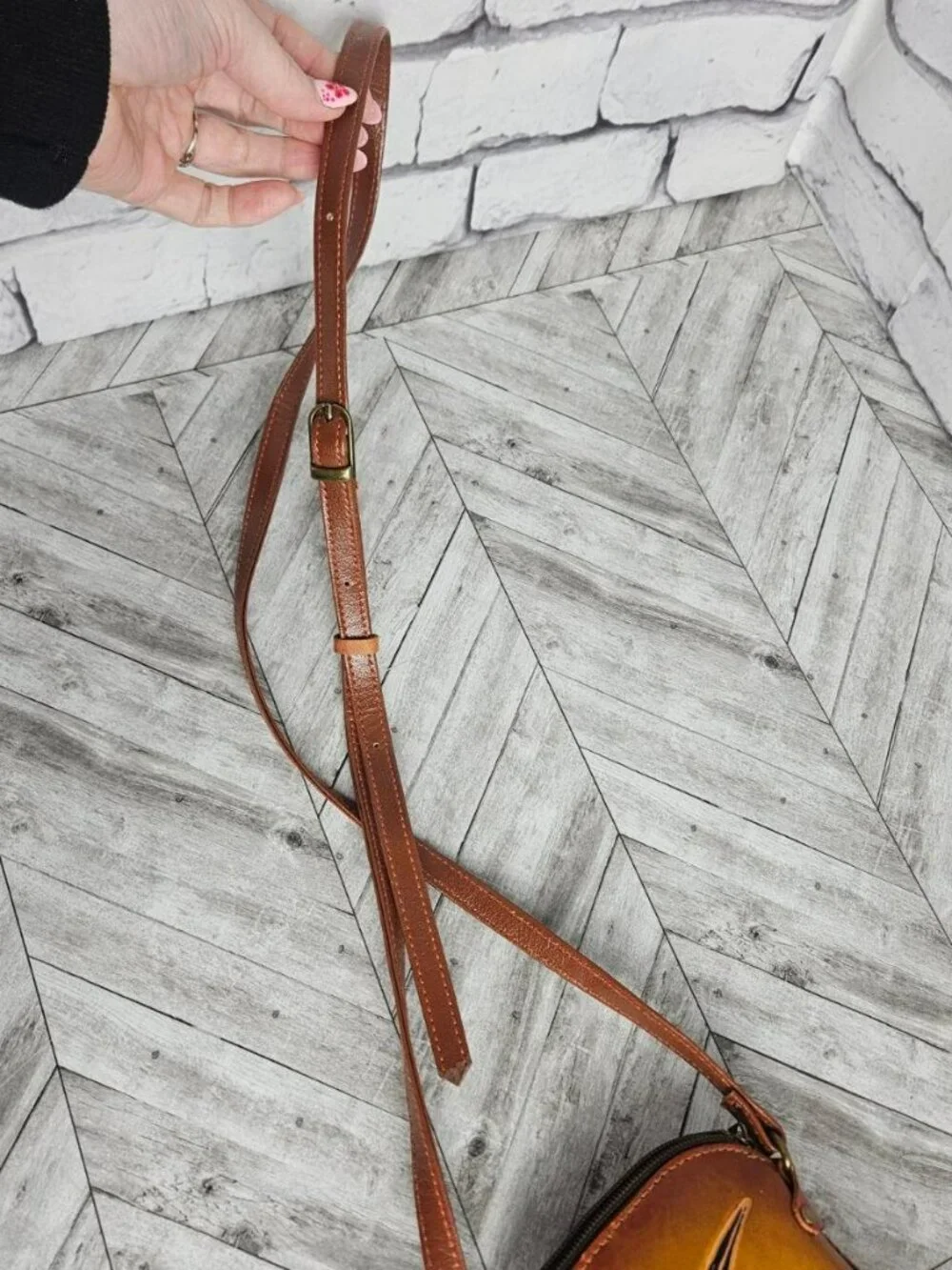 Anuschka Hand-Painted Leather Bird Shoulder Bag Crossbody Purse Small - Picture 3 of 10